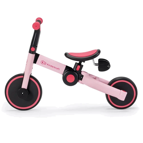 Трехколесный велосипед беговел 3в1 Kinderkraft 4TRIKE Candy Pink  фото 10