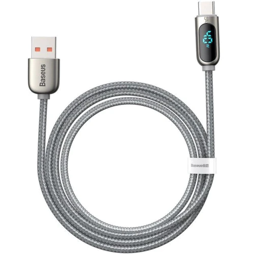 Кабель Baseus USB Cable to USB-C Display Fast Charging 1m Silver (CATSK-0S)