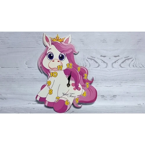 Годинники настінні Your Time Поні дитячі МДФ 25х4.5х33см (5-231)