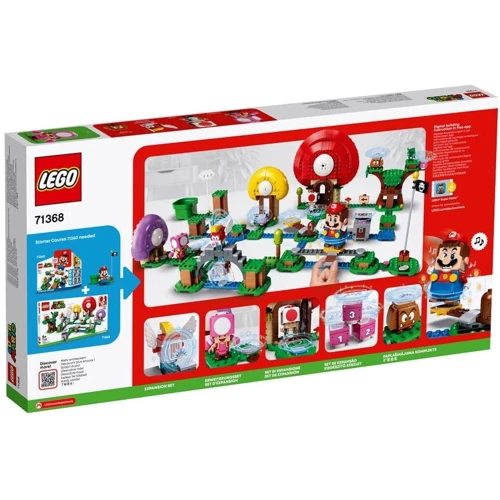 Конструктор LEGO Super Mario Погоня за сокровищами Тоада дополнительный набор (71368): Количество деталей, шт. 464