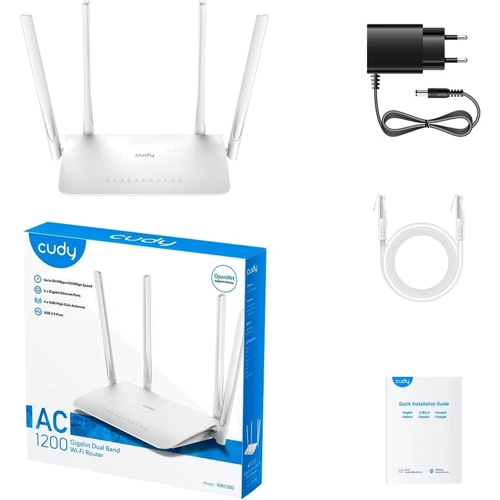 Маршрутизатор Wi-Fi Cudy WR1300: Максимальная скорость 867 Мбит/с