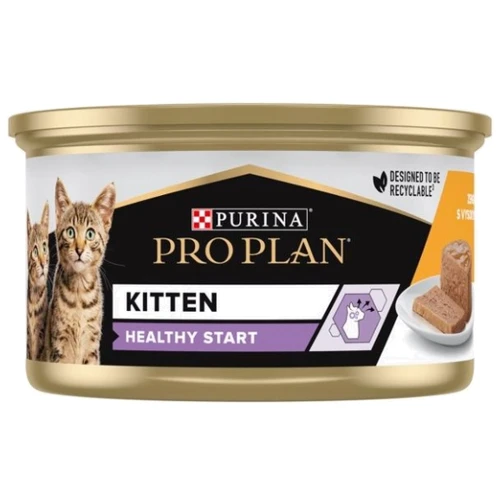 Влажный корм Pro Plan Kitten для котят мусс с курицей 85 г (7613033568619) фото 9