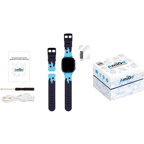 Смарт-часы AmiGo GO008 MILKY GPS WIFI Blue: Совместимые ОС Android / iOS