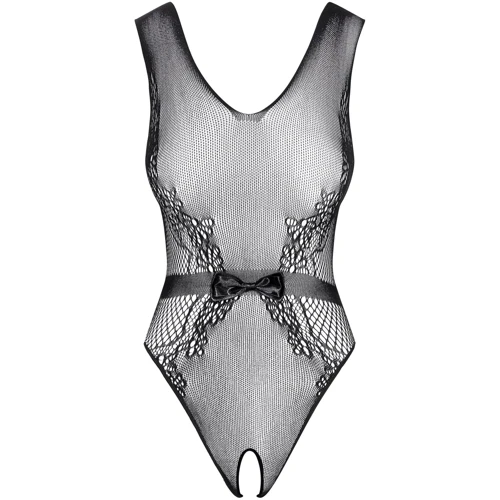 Сексуальный боди с пикантным вырезом Obsessive B115 black S/M/L