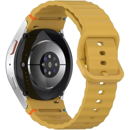BeCover Strap Ribbed Tape Yellow для Samsung Galaxy Watch (20mm) 4 40mm-44mm/5 40-44mm/6 40-44mm/7 40-44mm (712051) фото 5