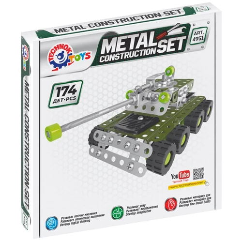 Металлический конструктор ТехноК Танк 174 детали (4951TXK): Производитель ТехноК
