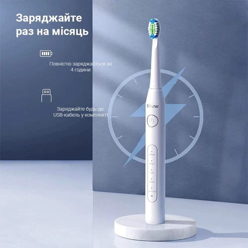 Зубна щітка Bitvae D2 black + white (2шт) фото 4