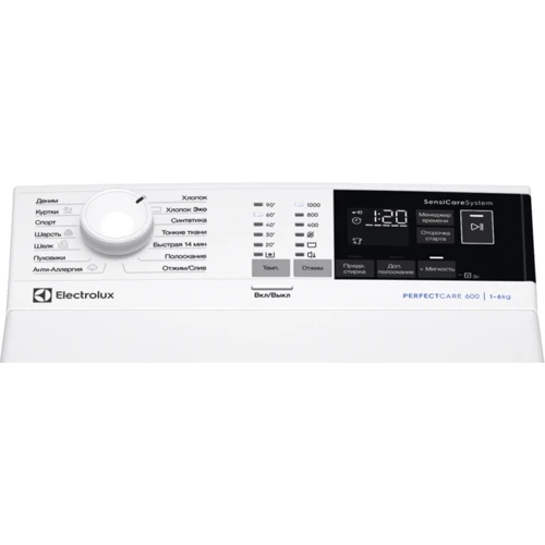 Стиральная машина Electrolux EW6T4R061: Загрузка белья (стирка), кг 6