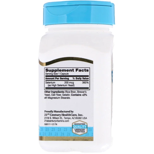 21st Century Selenium 200 mcg 60 Capsules: Тип Селен