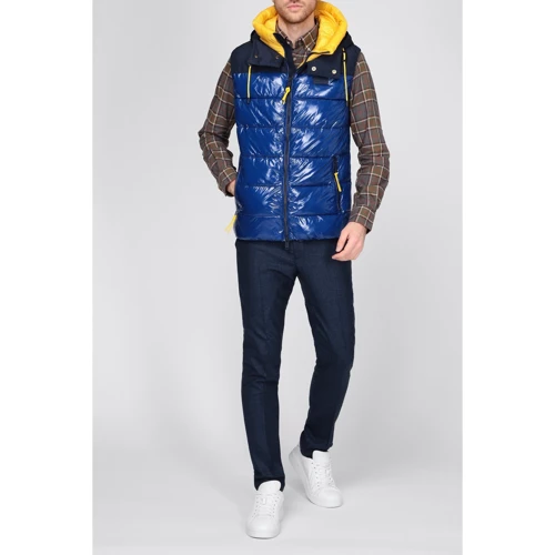 Жилет CMP Man Vest Fix Hood Cobalto 30K2807-N928 48 синій утеплений: Довжина рукава Без рукава