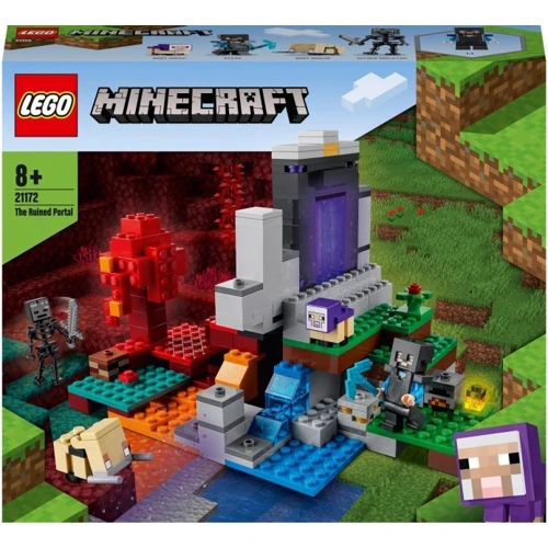 Конструктор LEGO Minecraft Разрушенный портал 316 деталей (21172) фото 12