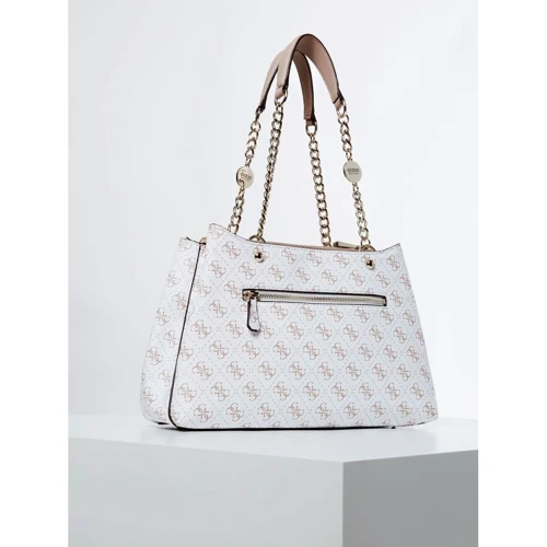 Женская сумка тоут Guess Lorenna Girlfriend Satchel белая (HWSG7671090-WHI): Пол Женский