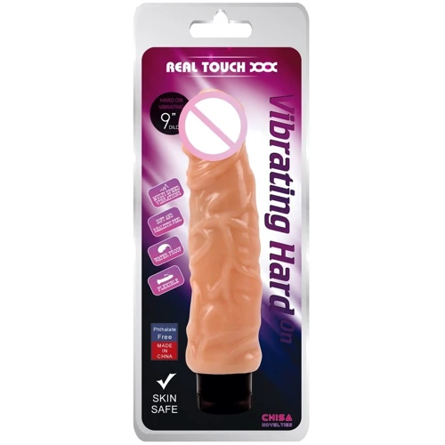 Вибратор CHISA Real Touch XXX Vibrating Hard 9" Flesh