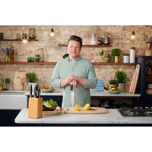 Нож для нарезки Tefal Jamie Oliverr 20 см (K2670244): Особенности Эргономичность, Нескользящее покрытие рукоятки
