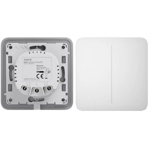 Вимикач Ajax LightSwitch 2-gang White фото 3