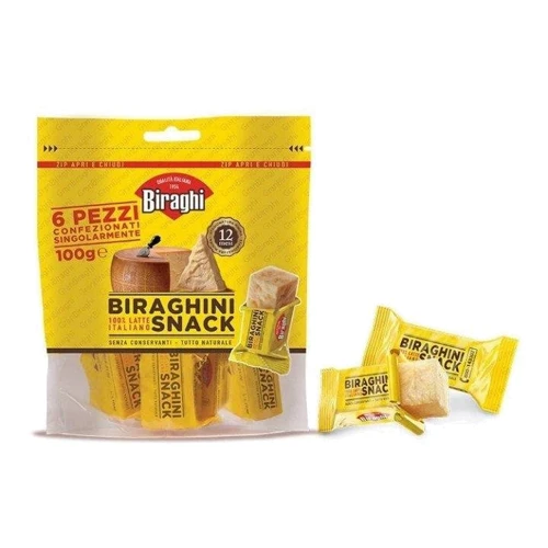Сыр пармезан Gran Biraghi Biraghini Snack, 100г: Вес нетто 100 г