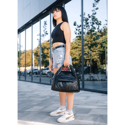 Женская спортивная сумка Sambag Vogue BKS черная (90153071): Пол Женский