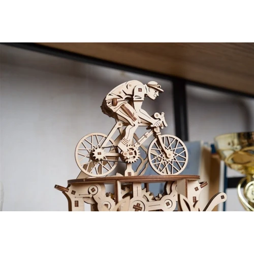 Механічний 3D пазл UGEARS Автоматон Велосипедист (70148)