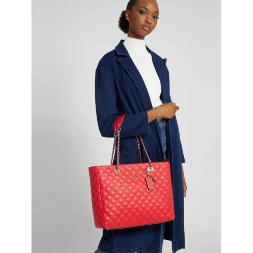 Жіноча сумка Guess Cessily Tote червона (HWEV7679230-LIP): Стать Женский
