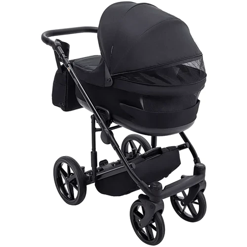 Коляска 2 в 1 Adamex Locco Lux TK-53 чорний (681025): Матеріал коліс полиуретан