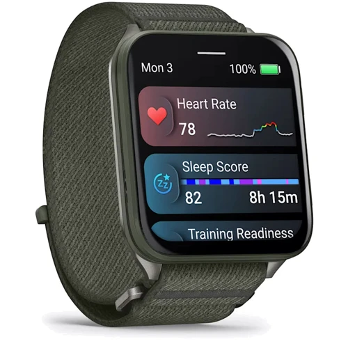 Смарт-часы Garmin Venu X1 Moss with Titanium Caseback and Moss ComfortFit Nylon Band (010-02980-03): Время работы до 8 часов
