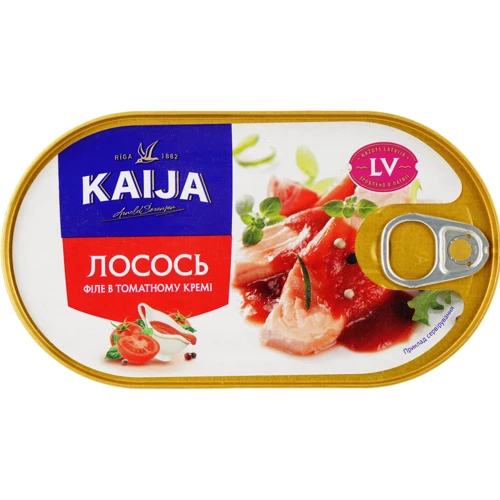 Лосось филе в томатном креме Kaija 170 г (4751007732833)