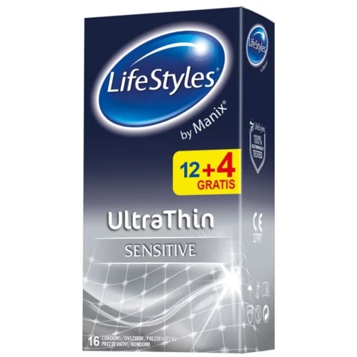 LifeStyles латексные презервативы ULTRATHIN 12+4шт