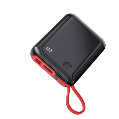 Зовнішній акумулятор Baseus Power Bank 10000mAh Mini S Digital Display 3A з USB-C Cable Black (PPXF-A01): Вбудований кабель USB Type-C