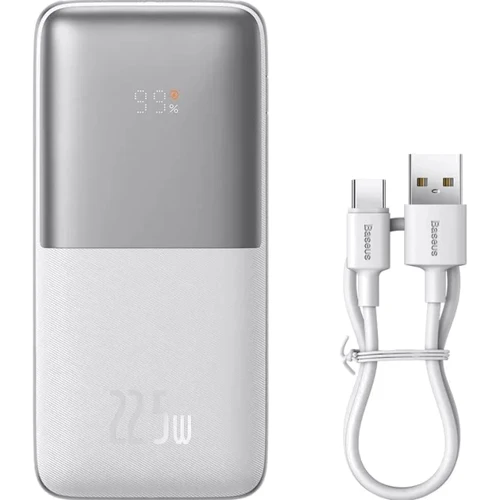 Зовнішній акумулятор Baseus Power Bank 10000mAh Bipow Pro Digital Display 22.5W White (PPBD040002): Особливості Компактный размер, С дисплеем, быстрая зарядка