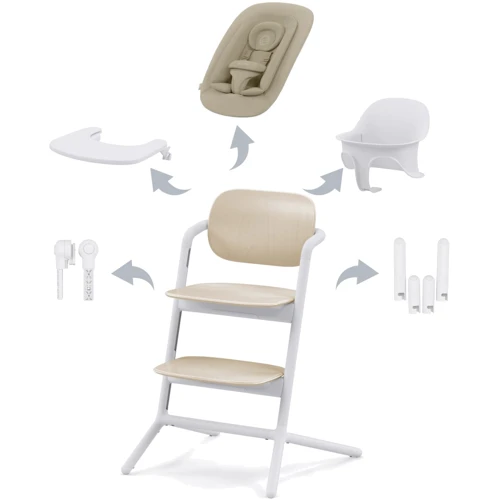 Стульчик для кормления 4 в 1 Cybex Lemo Sand White (521003223) фото 7