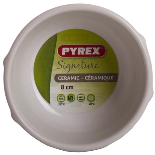 PYREX SIGNATURE 80 мм /порционная/керамика/серый (SG08BR4): Диапазон температур, °C От -20 до +250