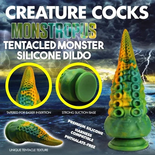 Фантазийный фаллоимитатор щупальце Осьминога Creature Cocks Monstropus Tentacled Silicone Dildo