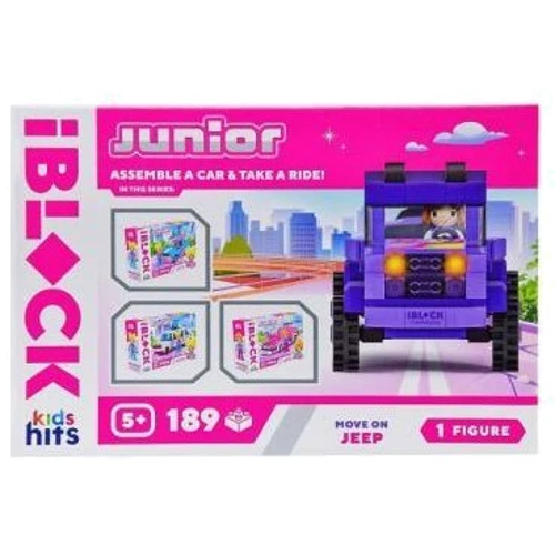 Конструктор IBLOCK Junior Kids hits Дівчатка Рухайся на джипі (KH08/002/3): Рекомендований вік от 5 лет