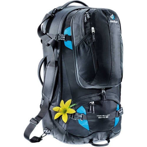 Рюкзак Deuter Traveller 60 + 10 SL black-turquoise (3510015-7321)