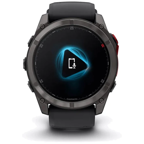 Смарт-часы Garmin Fenix 8 Pro MicroLED 51mm Sapphire Carbon Grey DLC Titanium with Black/Pebble Grey Silicone Band (010-03380-01)