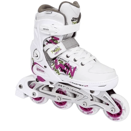 Роликовые коньки Tempish Twin белый/40-43 раздвижные (10000000605/wh./40-43)