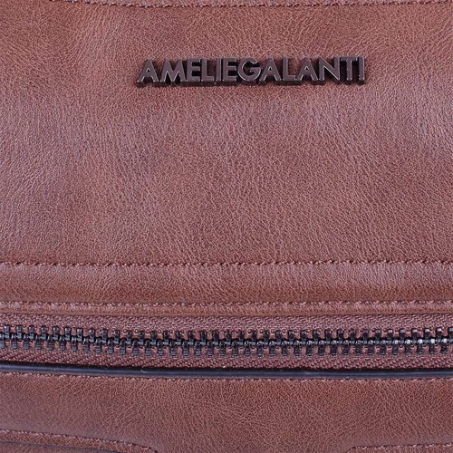 Жіноча сумка через плече Amelie Galanti коричнева (A976191-khaki): Тип ручки Плечовий ремінь, Без ручки