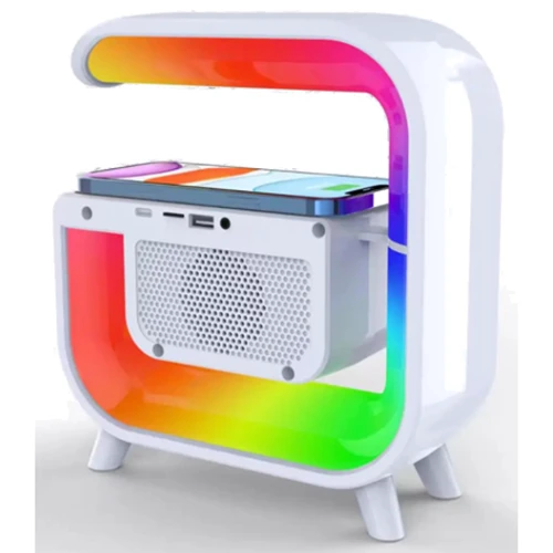 Ночник-лампа INSPIRE Light Sound Machine с колонкой и часами (G30): Режим подсветки Разноцветный, Постоянный свет, Однотонный, Мигающий свет