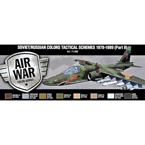Набор красок Vallejo "Советские/Российские цвета. Тактические схемы 1978-1989 (часть II)", 8 шт: Производитель Vallejo