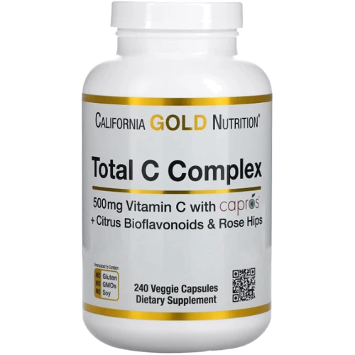Каліфорнія Gold Nutrition Total C Complex Вітамін С комплекс 500 мг 240 рослинних капсул