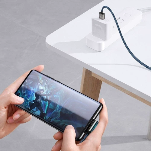 Кабель Baseus USB Cable to USB-C Legend Elbow 66W 1m Blue (CACS000403): Тип USB Cable - USB-C