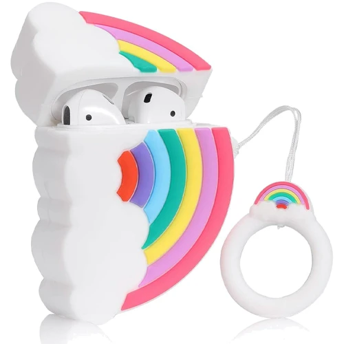 Чохол для навушників TPU Case Rainbow for Apple Airpods: Тип чохол