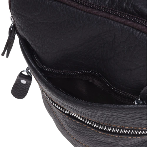 Мужская сумка через плечо Borsa Leather коричневая (K11020-brown): Материал Натуральная кожа