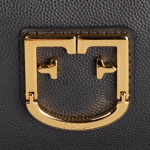 Жіноча поясна сумка Furla Isola S Belt Bag темно-сіра (1033402): Фактура матова, Зерниста