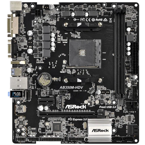 ASRock AB350M-HDV: Разъемы на задней панели USB 3.0 (USB 3.1 Gen 1)