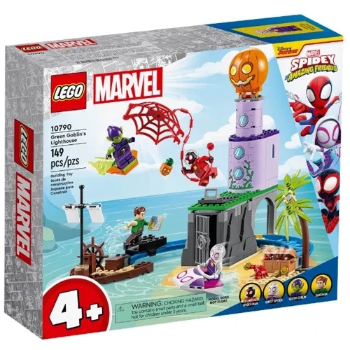 Конструктор LEGO Marvel Команда Паука на маяке Зеленого Гоблина 149 деталей (10790)