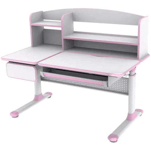 Растущая парта для школьников Cubby Rimu Pink: Особенности Регулировка угла наклона столешницы, Регулировка высоты