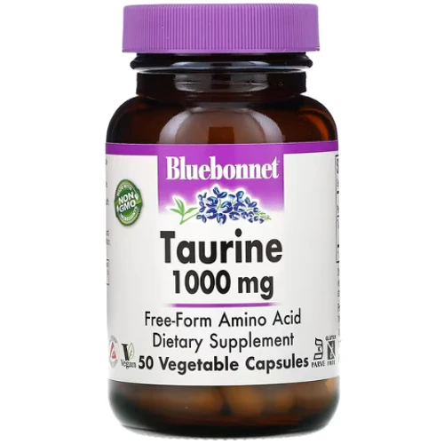Bluebonnet Nutrition Taurine Таурін 1000 мг 50 гелевих капсул