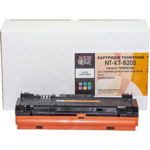 Картридж NewTone Xerox B205/210/215, 106R04348 Black 3K (NT-KT-B205): Виробник NewTone