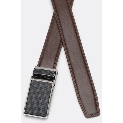 Чоловічий ремінь Borsa Leather коричневий (C133-30018-1): Стать Чоловік